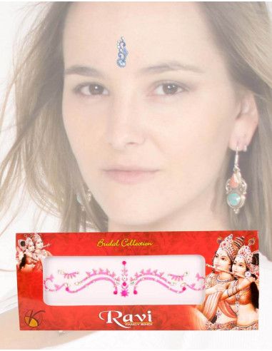 tika-sourcils-bindi-accessoires-front-danse-ethnique-trivial-fuchsia