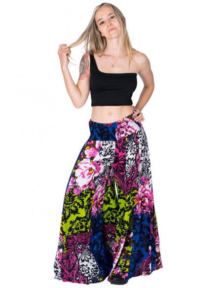 PA0615A - Pantalon Palazo Imprimé