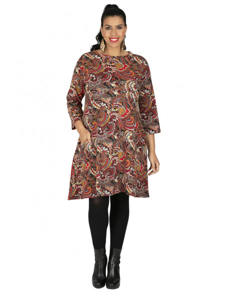 ROP6034G - Vestido Desenhos Multicolor