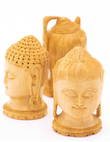 TST021B - Wide Face Buddha Statue