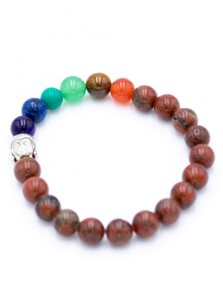 SPU0020J - Bracelet Pierres Jaspe Rouge