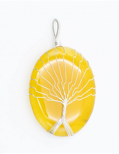 SDJ0004 - Pierre avec Pendentif Arbre