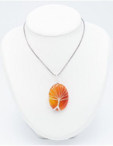 SDJ0004 - Pierre avec Pendentif Arbre
