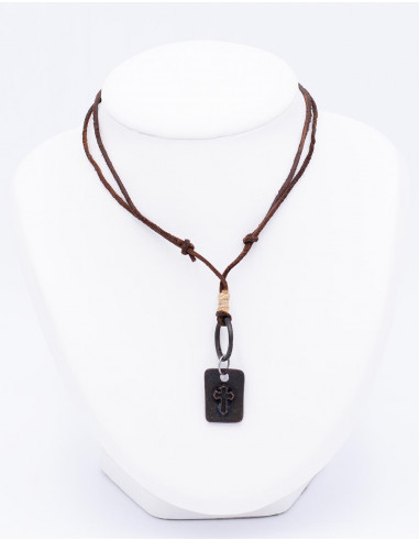 SCG5003 - Imitation leather necklace