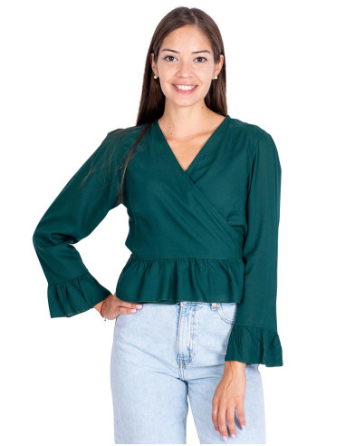 KM0001A - Ruffled blouse