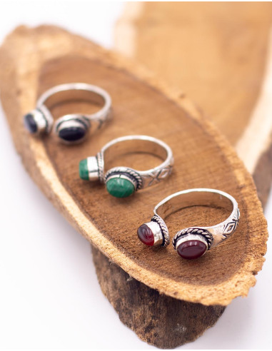 SAN0130 - Kimago Open Handmade Silver Ring with...