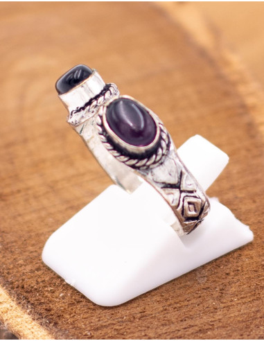 SAN0130 - Kimago Open Handmade Silver Ring with...