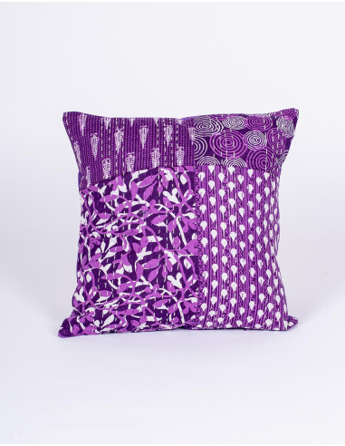 RCJ00338 - Housse de coussin Kimago violette...
