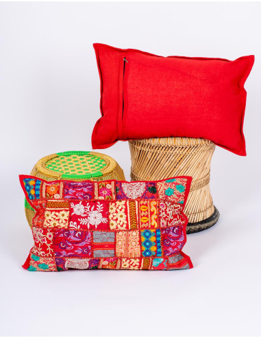 RCJ10014 - Indian Handmade Patchwork Cushion...