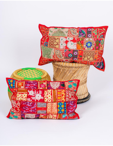RCJ10014 - Indian Handmade Patchwork Cushion...