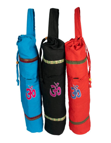 BYG0003 - Sac pour tapis de yoga Om, Coton,...