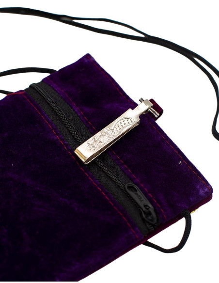 BBA0030B - Sac bandoulière ethnique indien Kimago brodé d'or
