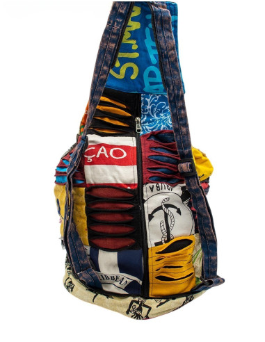 BMH0026 - Sac à dos guitare patchwork bohème en...
