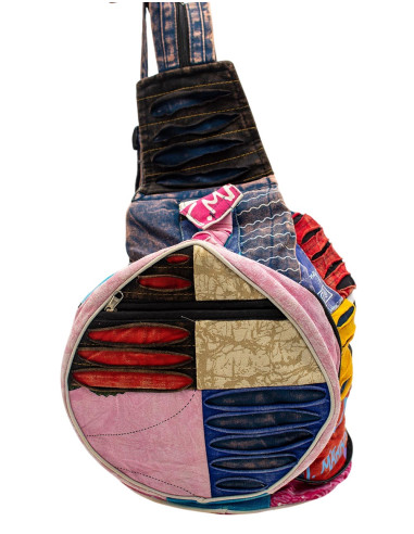 BMH0026 - Sac à dos guitare patchwork bohème en...