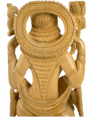 Statue-de-dieu-de-l'argent-Lakshmi-detail